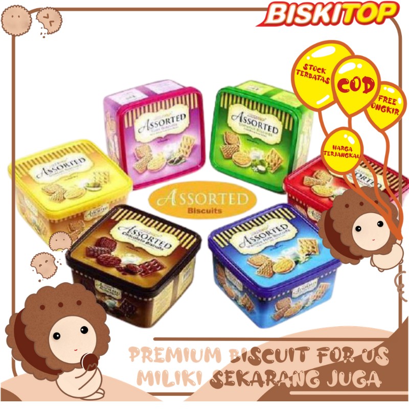 

BISKITOP - PVC Aneka rasa Ember Kotak 370Gr Premium Ekspor Enak Dan Renyah