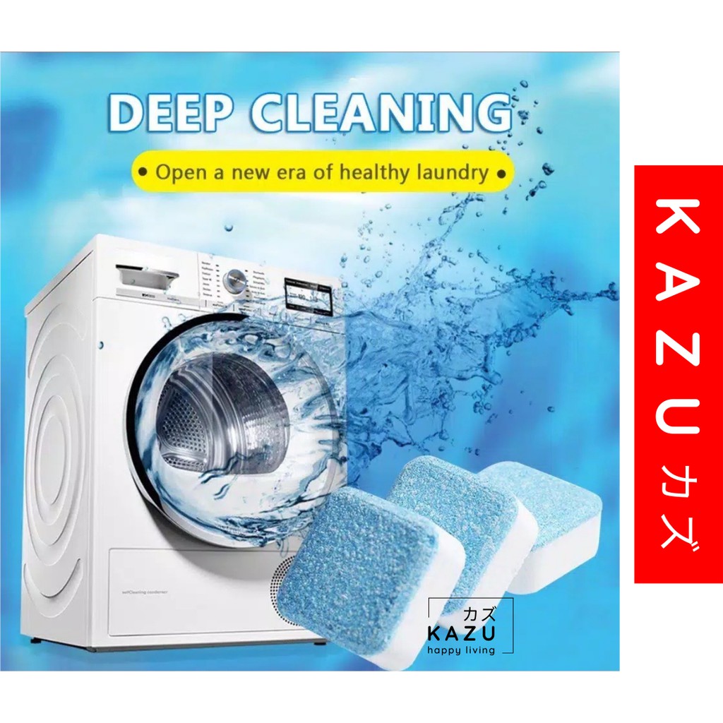 KAZU KHC102 Tablet Pembersih Mesin Cuci / Deep Cleaning Washing Machine /Pembersih Tabung Mesin Cuci