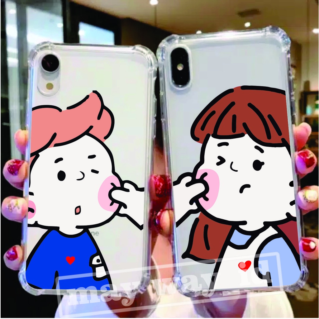 [COD]CUSTOM CASE CARTOON COUPLE IPHONE VIVO XIAOMI REALME POCOPHONE SAMSUNG LENOVO OPPO RENO 4F