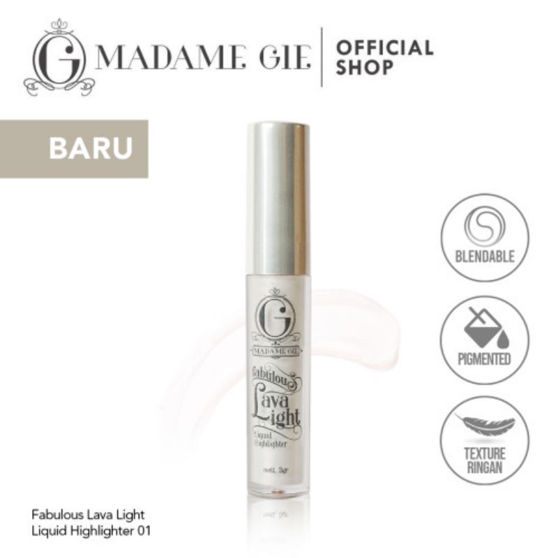 MADAME GIE FABULOUS LAVA LIGHT LIQUID HIGHLIGHTER - MAKEUP HIGHLIGHTER
