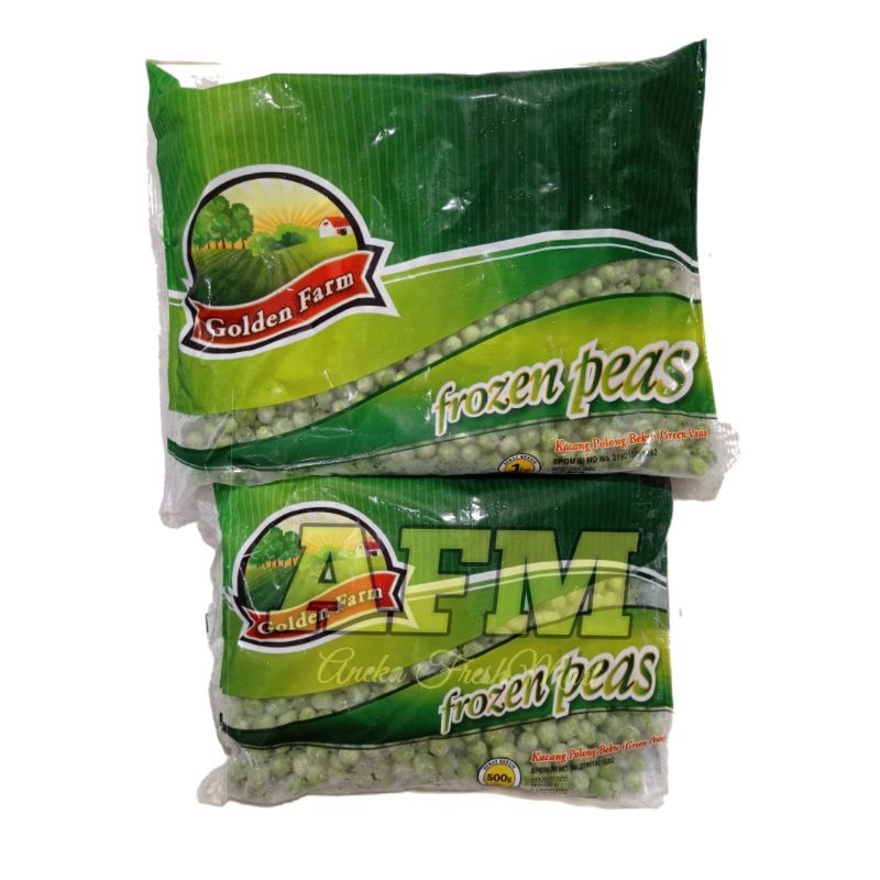 

GOLDEN FARM GREEN PEAS 500GE/1KG KACANG POLONG BEKU