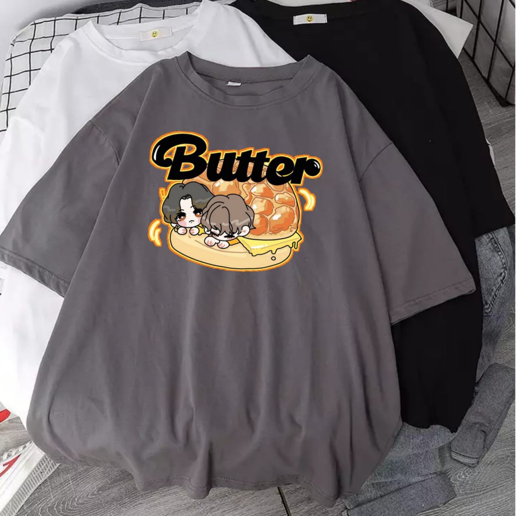 Kaos KPop BTS Butter Wanita Anak Dewasa Murah Oversize Jhope Xxl V Jumbo New Single Release