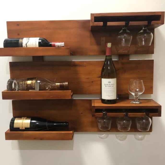 Kualitas terbaik] Rak Wine / Wine Rack cabinet kayu jati
