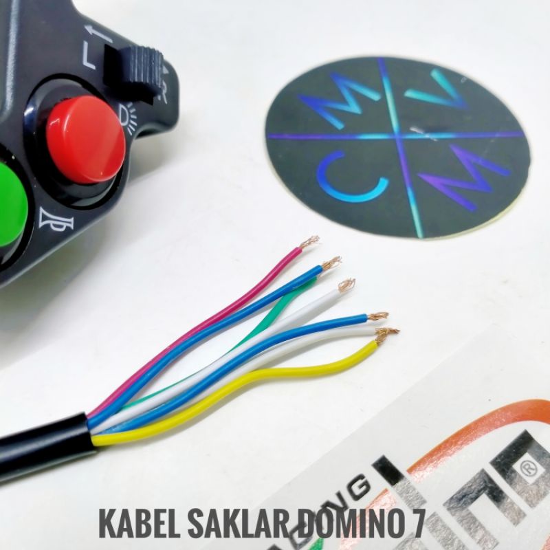 HOLDER SAKLAR KIRI MOTOR DOMINO KG15 / TOMBOL LAMPU KLAKSON SEIN UNIVERSAL