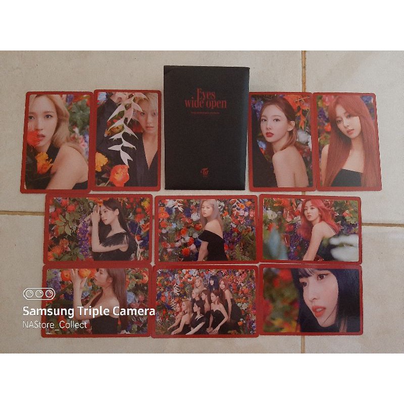 [Ready] Official Twice Photocard PC POB Benefit Eyes Wide Open EWO Story Vers. Dahyun Chaeng Momo