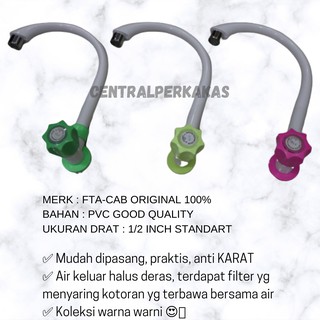 KRAN CUCI PIRING leher angsa PVC plastik warna murah KRAN CUCI PIRING leher angsa PVC plastik warna murah