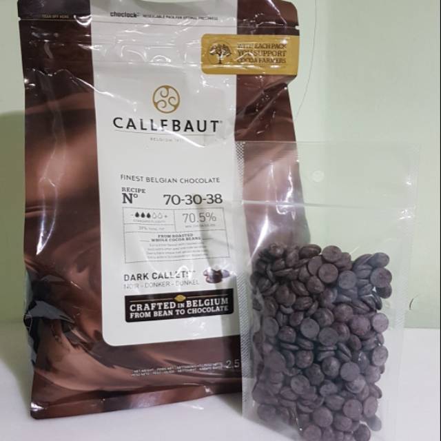 

Callebaut Dark Chocolate Couverture 70.5% Repack 500g