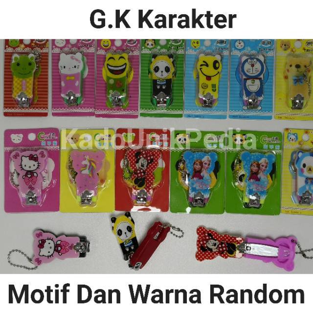 KUP - COD MURAH KUP - GUNTING KUKU KARAKTER - NAIL CLIPPER MANICURE CHARACTER - RANDOM MOTIF &amp; WARNA