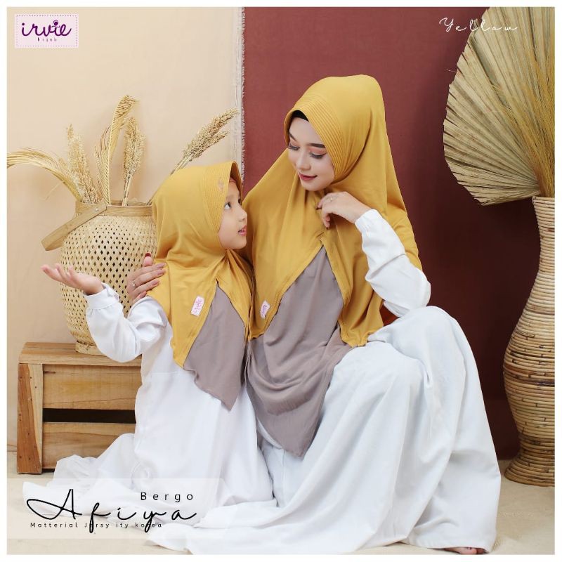 Bergo Afiya Couple Mom & Kids Irvie Hijab