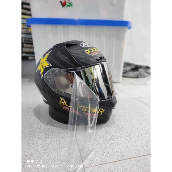 TEAR OFF AIROH VALOR IRIDIUM SILVER PREMIUM BUKAN JUAL HELM AKSESORIS HELM