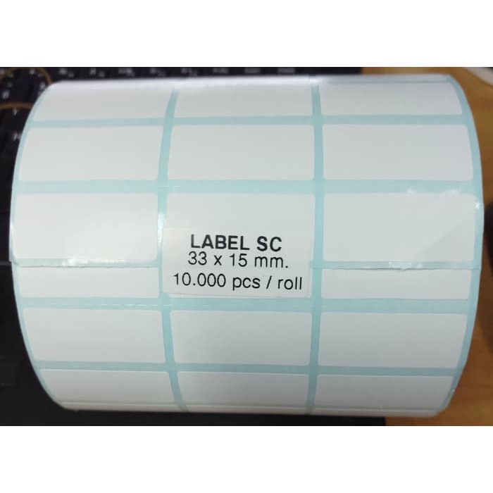 

(BISA COD) KERTAS STICKER LABEL BARCODE SC 33X15 | 33 X 15 3 BARIS ISI 10 RB