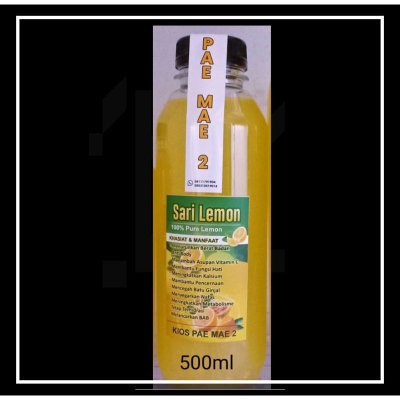 

SARI LEMON PURE 500 ml 100% Asli