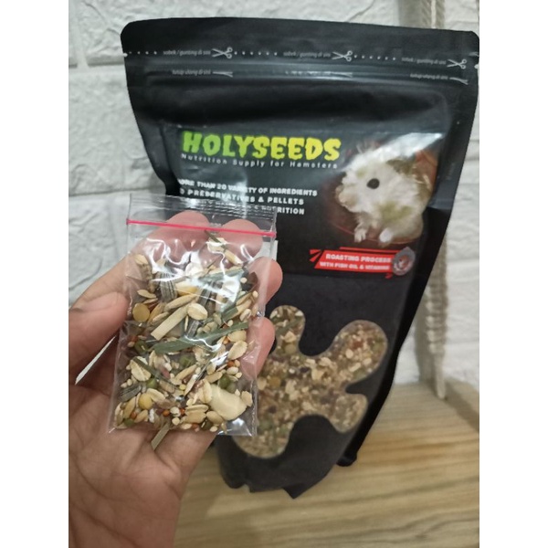 HOLYSEEDS Hamster Food - MINI Pack Makanan Hamster 10 gram Hollyseed Holly seed Pakan Holyseed