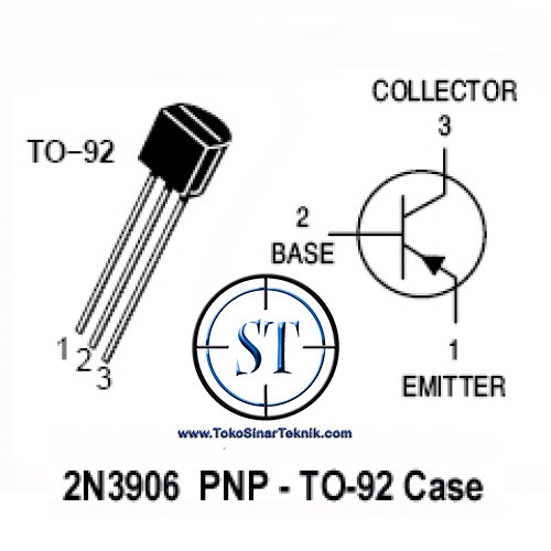 10 Pcs Transistor 2N 3906 PNP TO-92 2N3906 isi 10 BUAH