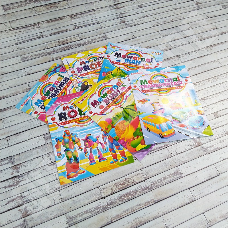 Buku Anak Mewarnai PAUD dan TK - Bintang Indonesia Boediono BSR1624