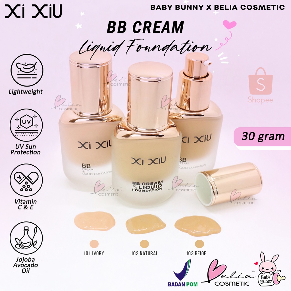 ❤ BELIA ❤ XI XIU Divine BB Cream Liquid Foundation | Flawless Full Coverage ANTI-UV | Xixiu BPOM