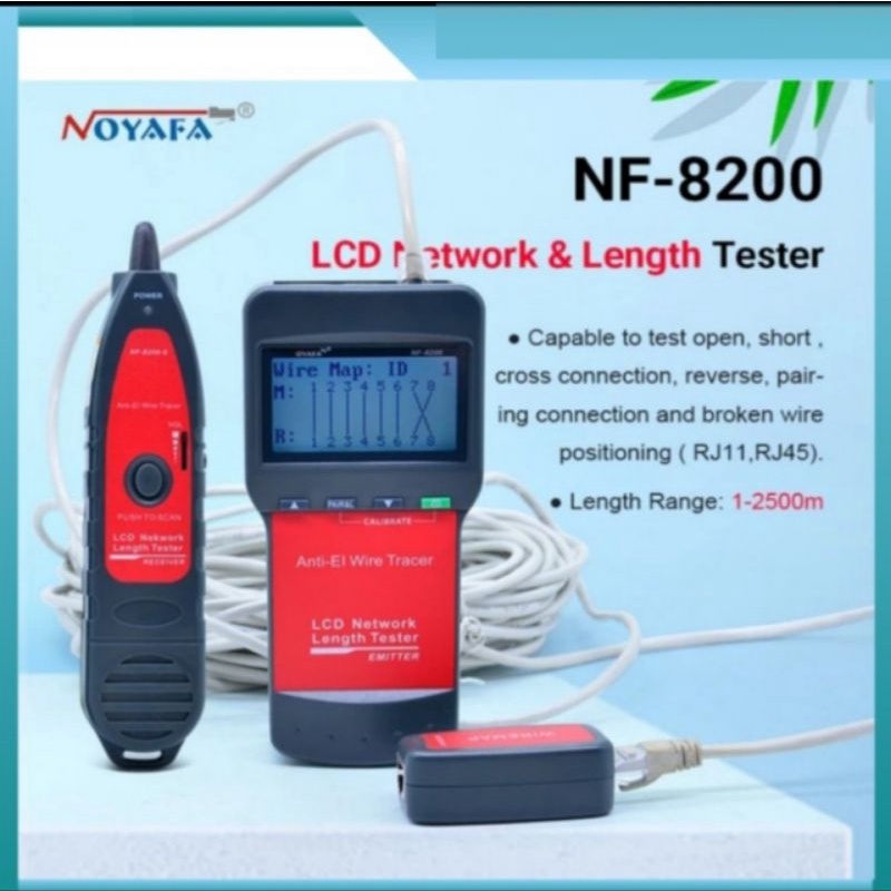 Noyafa NF-8200 LAN RJ45 Wire Cable Tester Ethernet Network Wire Tracker