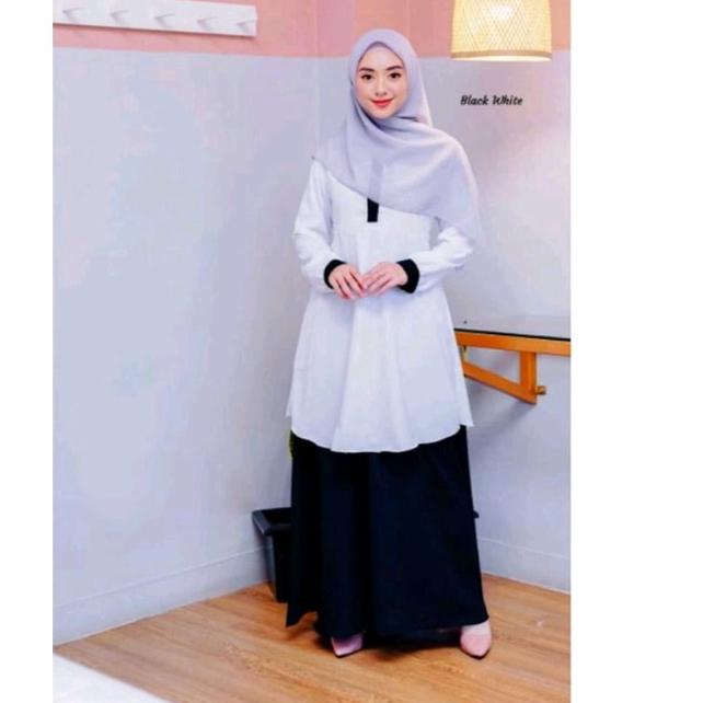 Muraaaahh.. BAJU SERAGAM HITAM PUTIH {TUNIK & ROK } SETELAN PNS GAMIS SERAGAM KERJA