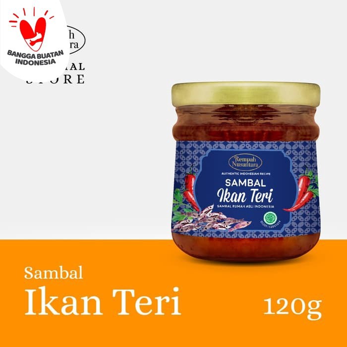 

Sambal Ikan Teri Rempah Nusantara 120 Gr Jar