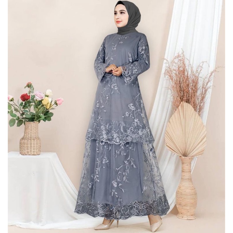 Gamis BURKAT MALAYSIA TILE NALAI // Gamis Burkat Terbaru 2021 // Gamis Terlaris