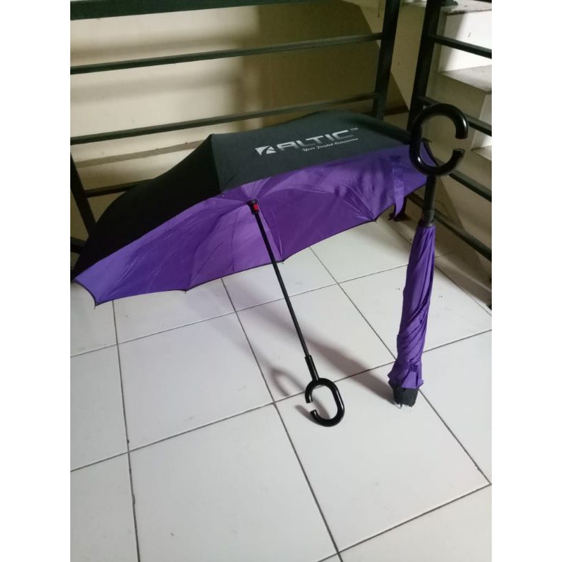 Payung Terbalik Reverse Umbrella Gagang C