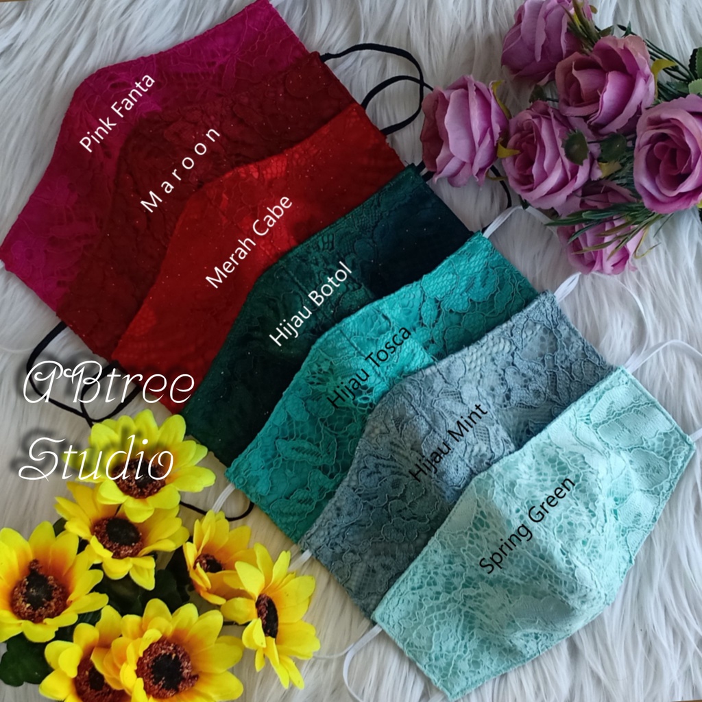 masker brokat / brocade mask | masker akad nikah ijab pesta wedding pengantin kondangan souvenir