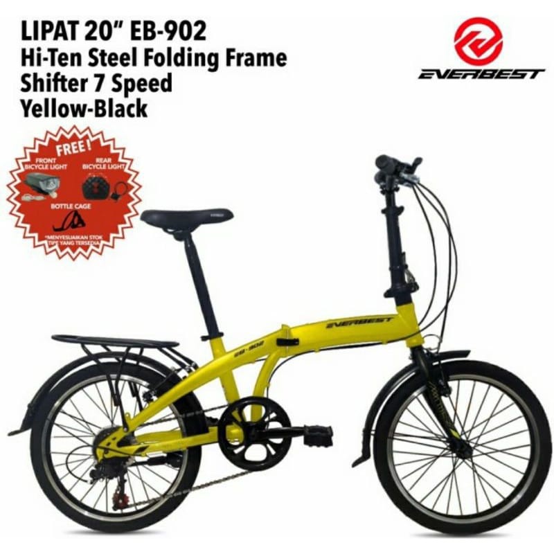 Sepeda Lipat 20 inch Everbest EB902 7 speed Ever Best 20" EB 902 (TOKO BROER)