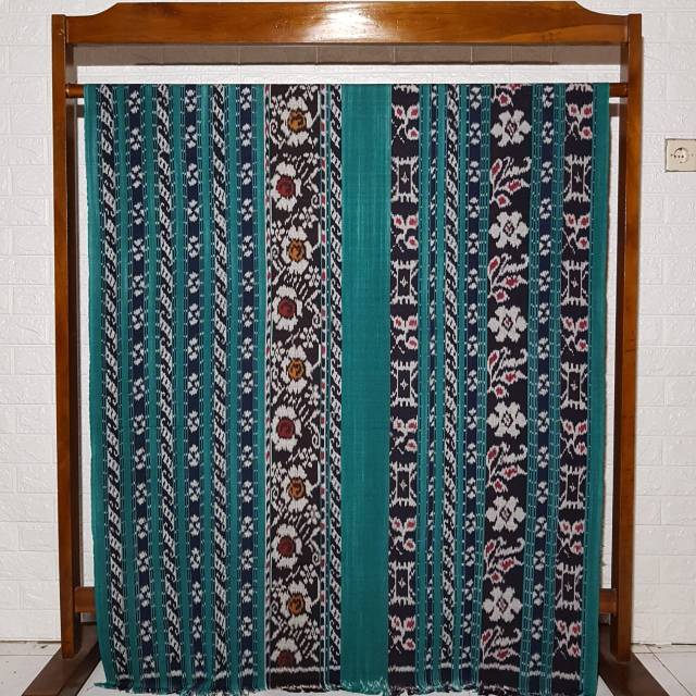 Tenun Kain Ikat Troso Blanket Nusantara Asli Hijau