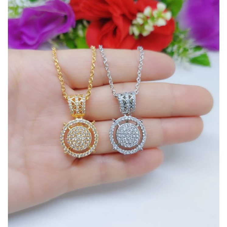 Set Kalung+Liontin Xuping 048.049 Lapis emas 18k