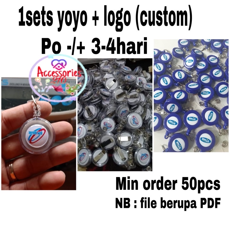 

[1sets] yoyo name tag custom / yoyo id card custom logo