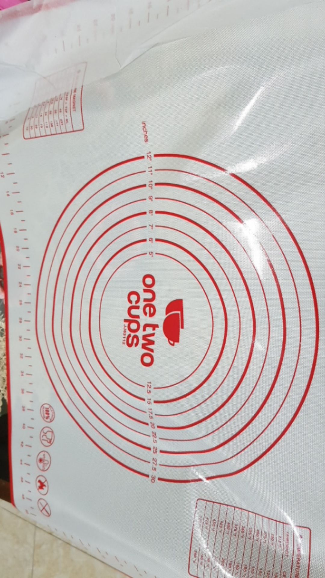 Tatakan Adonan 60x40 Alas Adonan Silikon Roti Pizza Fondant Silikon Mat Alas Size Besar Anti Lengket