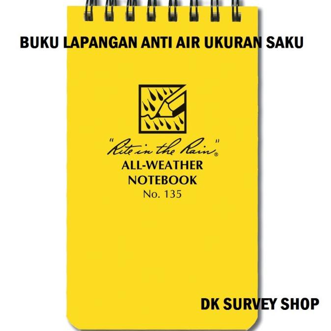 

ANDIENMALL.ID BUKU LAPANGAN ANTI AIR / ALL WEATHER NOTEBOOK RITE IN THE RAIN NO 135