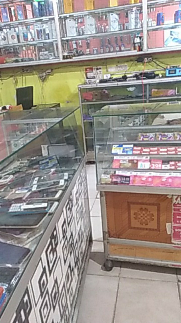 [gridline - S142 Black Brown] Kemeja Batik Match Pria Lengan Pendek Slimfit Casual