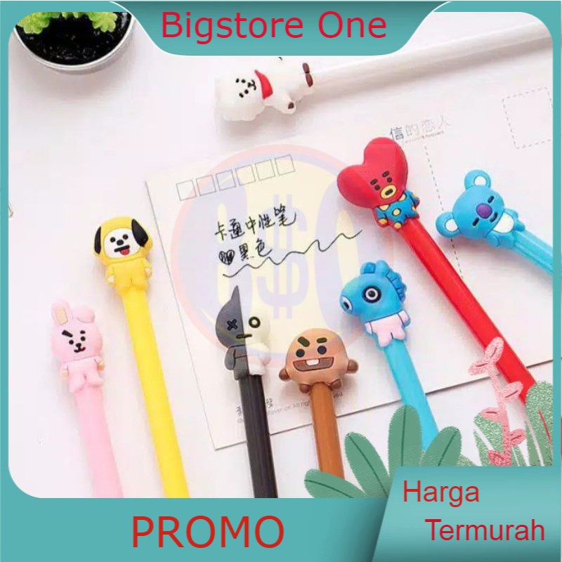 

Pulpen Fancy Gel Pena Karakter BTS Pen Cartoon