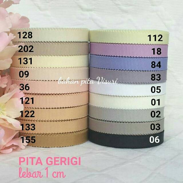 Pita Gerigi 1 cm seri B per yard (90 cm )