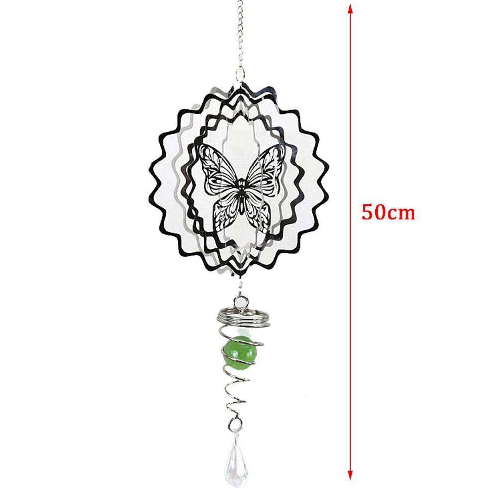 Solighter Wind Spinner Rumah Taman 3D Hollow Out Wind Chime