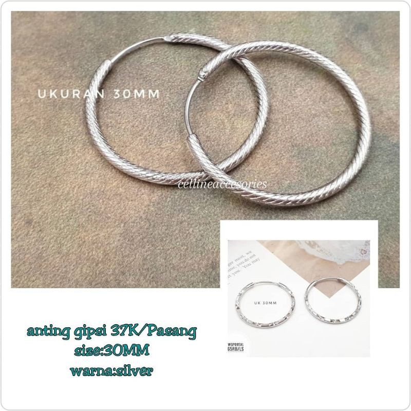 ANTING GIPSI LAPIS EMAS | ANTING BULAT | ANTING XP