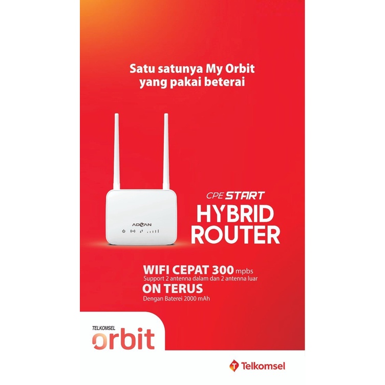 Modem Hybrid mobile Telkomsel Orbit Advan CPE Start Free Kuota Telkomsel 150gb