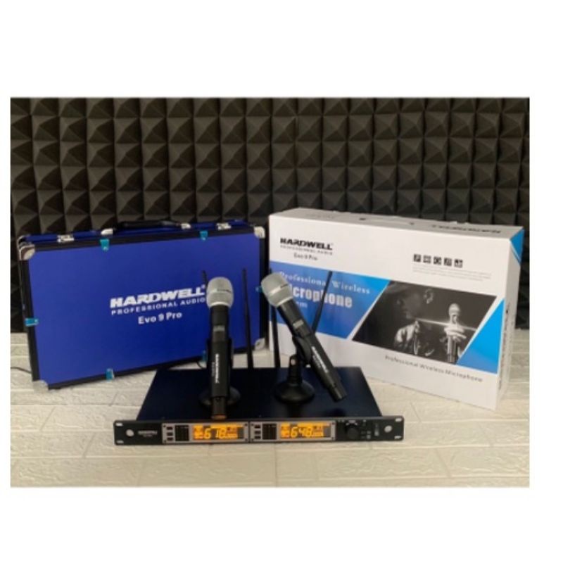 Microphone wireless HARDWELL EVO9.mic wireless UHF vocal profesional kelas tinggi.