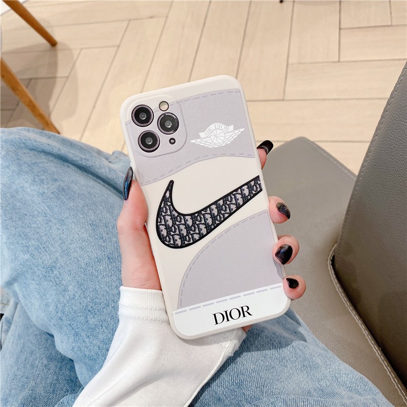Trendy brand joint AJ sports shoes AJ OFF WHITE SOFT IPHONE CASING Square Phone Case IPhone 11 Pro Max X Xs Max XR 6 6S 8 7 Plus Shockproof Soft TPU Back Cover-2