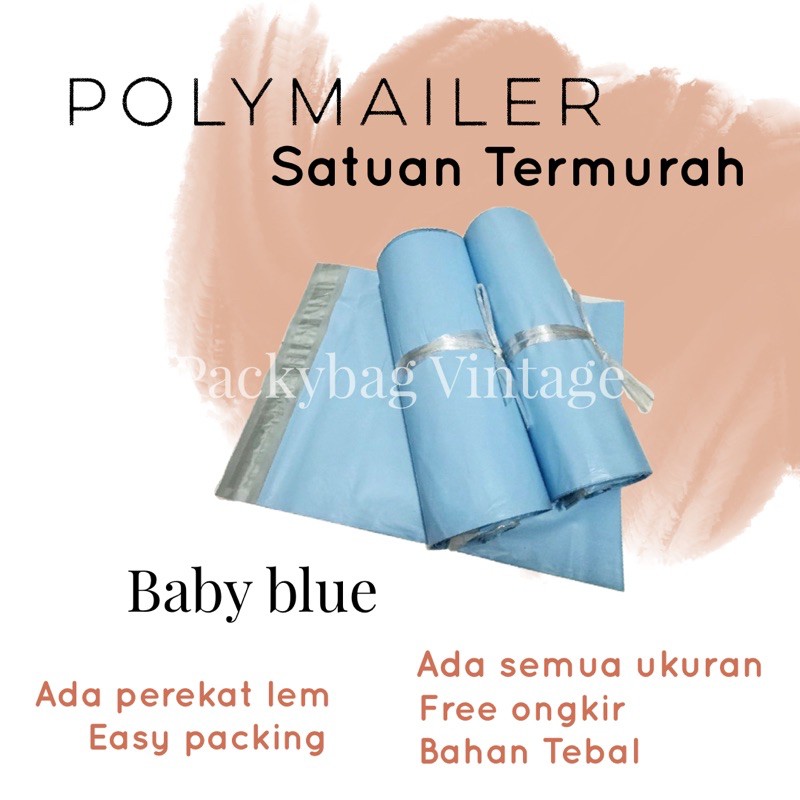 (SATUAN) POLYMAILER MURAH - PLASTIK PACKING (COLOURFUL SERIES)