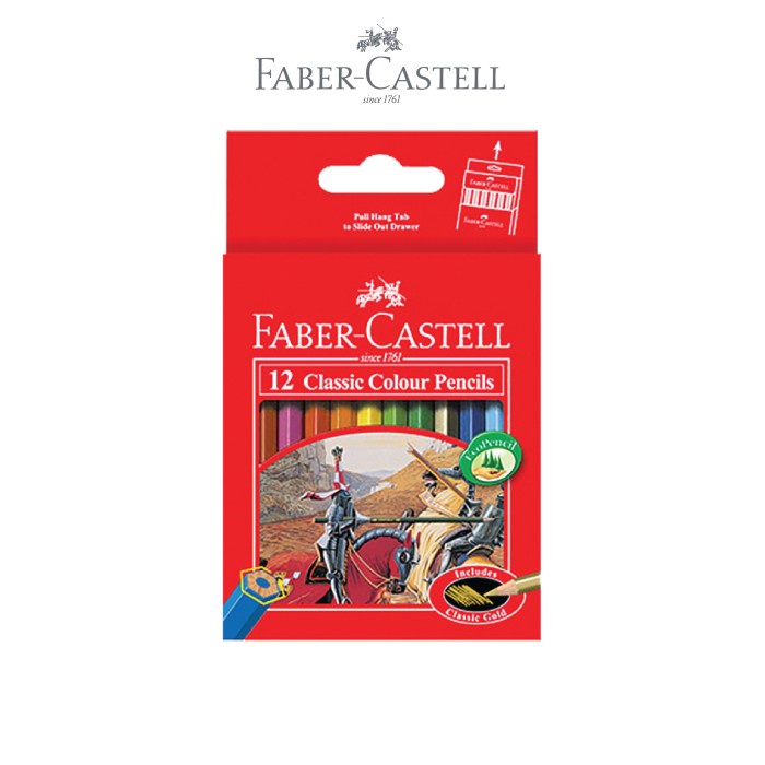 

Faber-Castell Classic Colour Pencils 12S pendek