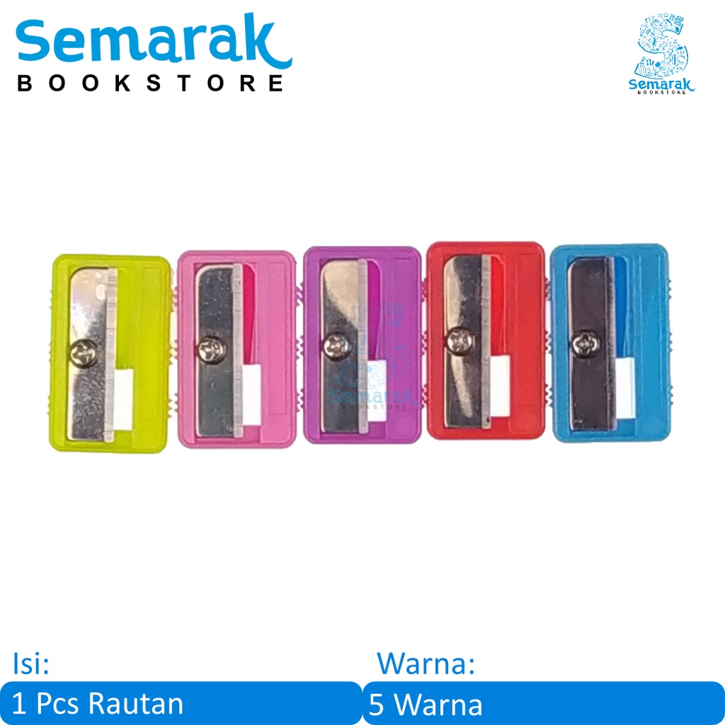 

Standard Colorful Sharpener Rautan - Merah / Kuning / Pink / Ungu / Biru