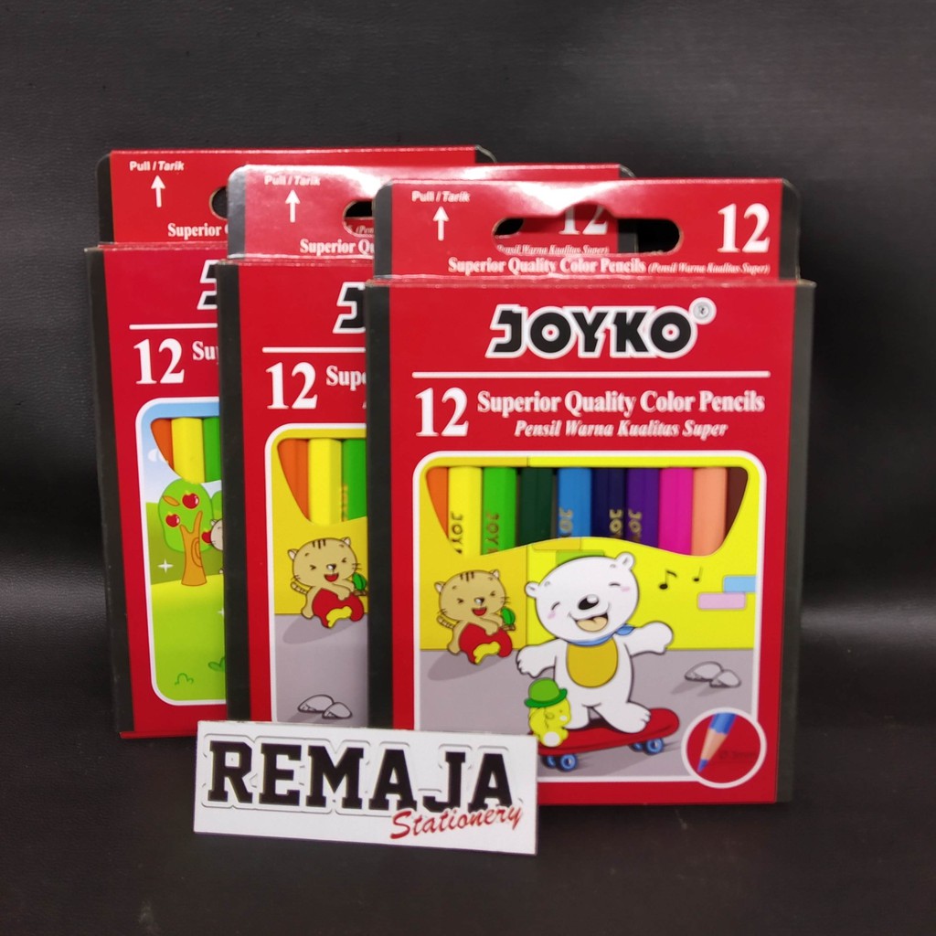 

Pensil Warna Joyko 12 warna pendek