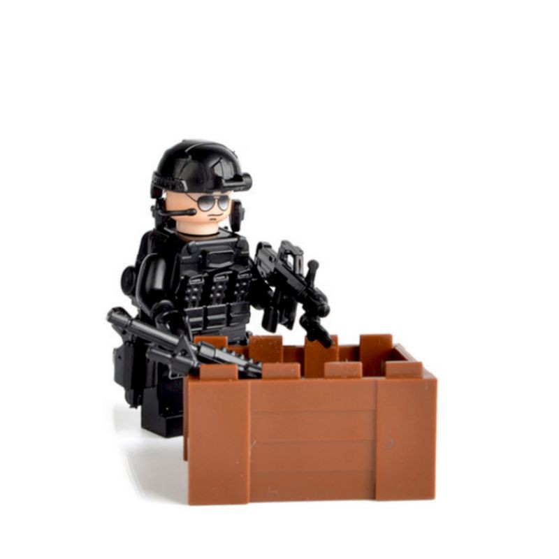 Lego Swat Minifigure Hero Police Soldier Military Army Polisi