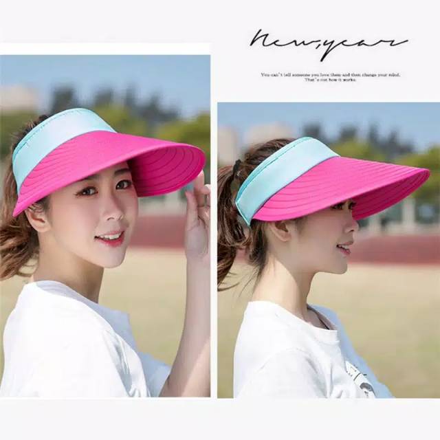 Topi fhasion pantai/golf olahraga anti uv kualitas import