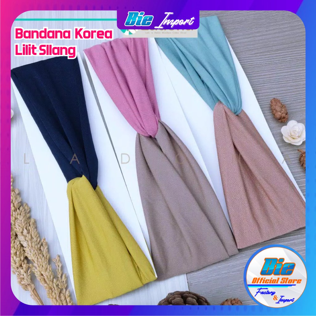 Bandana Korea Lilit Silang Impor Best Seller