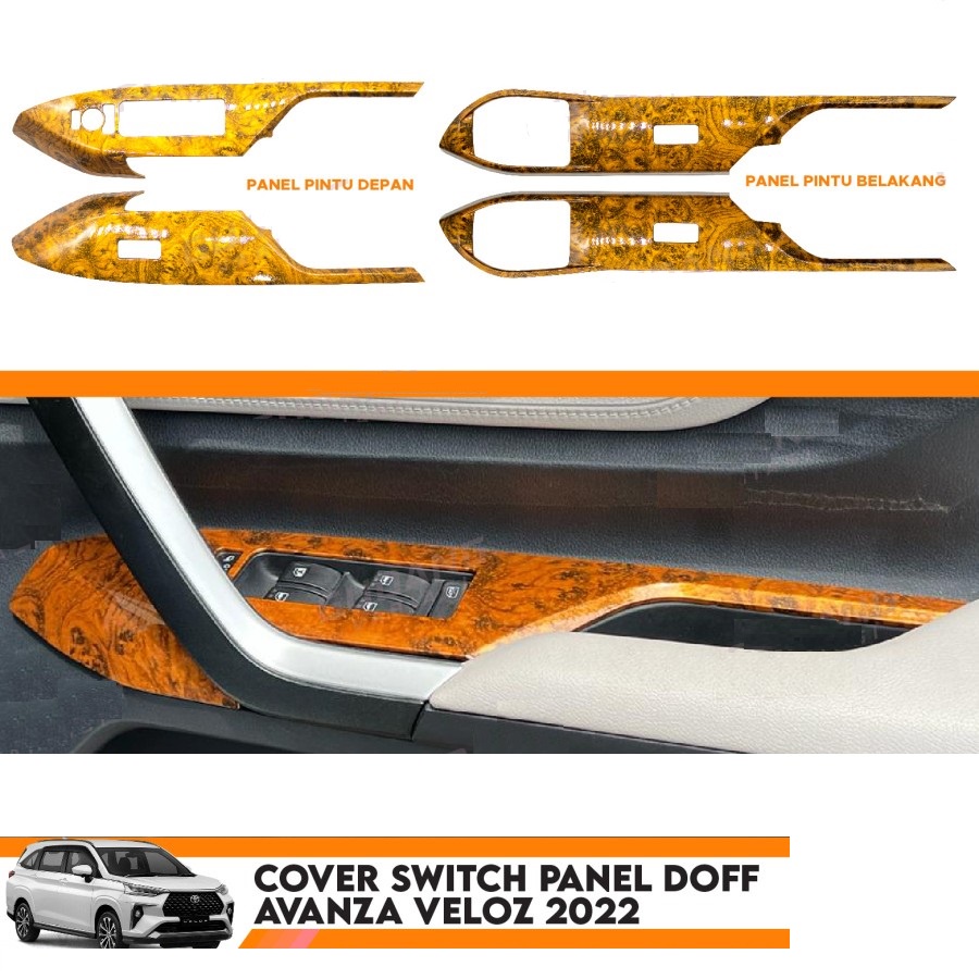 Cover Switch Panel Avanza Veloz 2022 Kayu