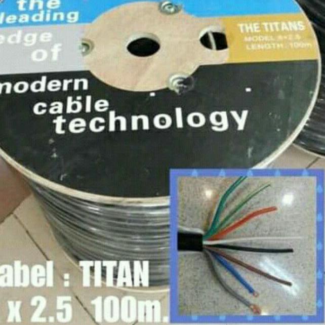 ✹ THE TITANS 8X2.5 KABEL SPEAKER TITAN 8X2,5 SERABUT TEMBAGA Ω