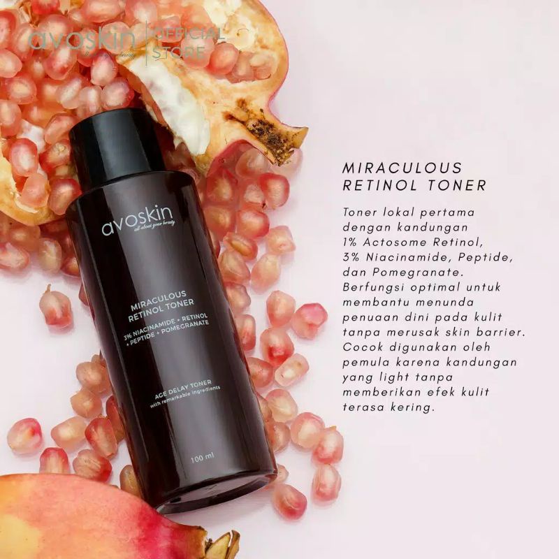 (BPOM) AVOSKIN Miraculous Retinol Toner / Avoskin Miraculous Retinol Ampoule